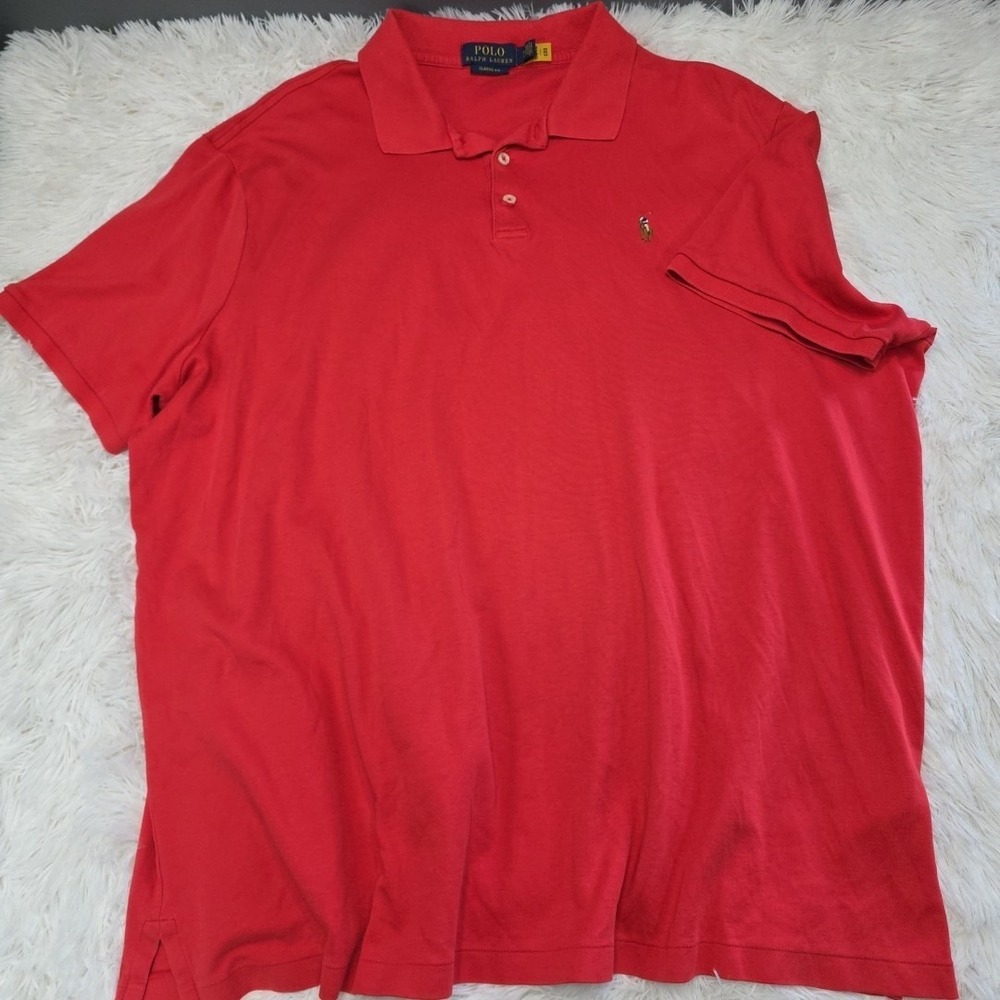 Polo Ralph Lauren Classic Fit Polo Coral Flesh Pony Logo Men's Size US XXL